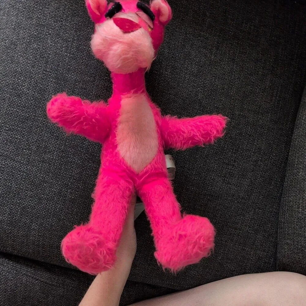 VTG 1964 Pink Panther Stuffed Animal Mighty Star Limited